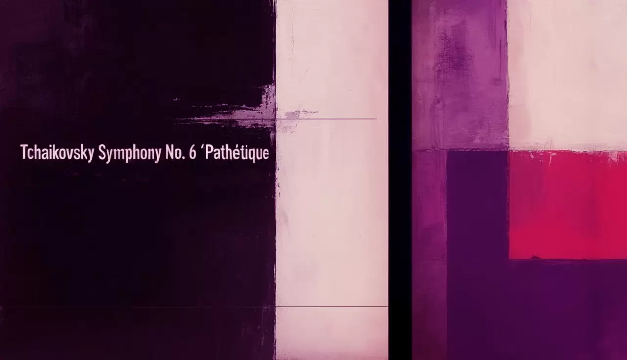 Tchaikovsky Pathétique Symphony No. 6 Hero Image Tchaikovsky Pathétique Symphony No. 6 inspired mid-century modern abstract artwork
