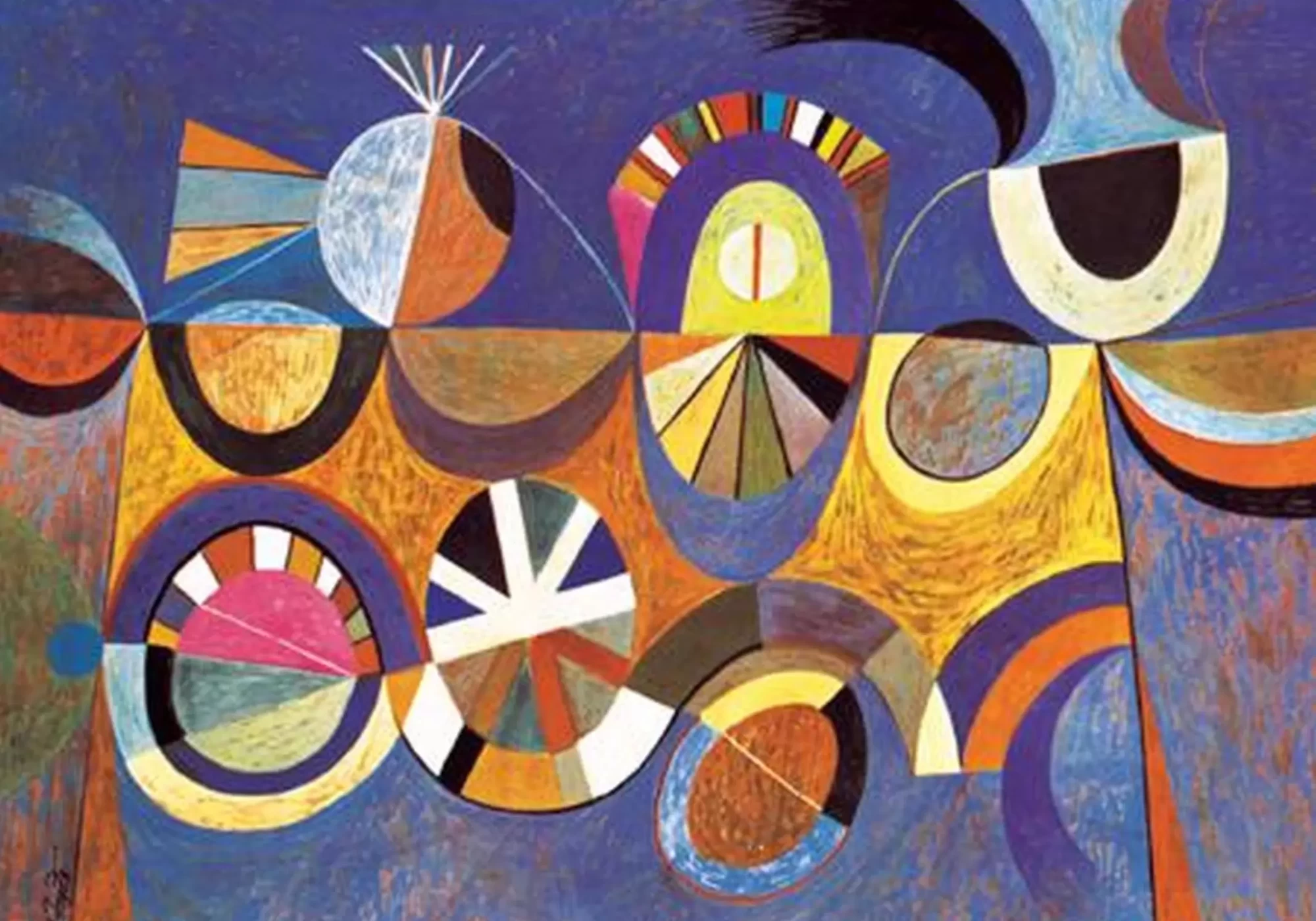 Mid-century inspired abstract album cover artwork for La Mirada Symphony