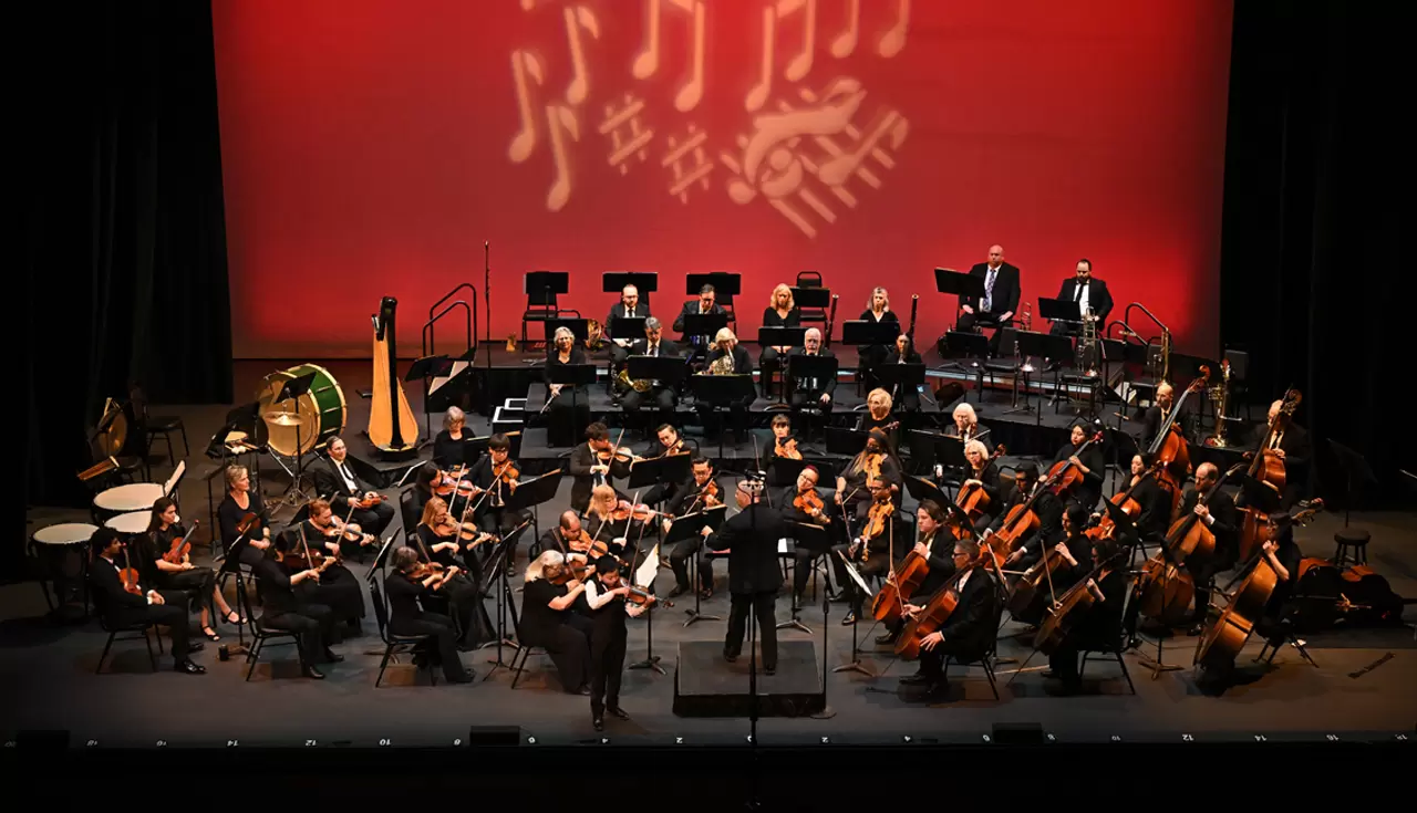 Young violinist performing on stage with the La Mirada Symphony during the May 2026 concert.