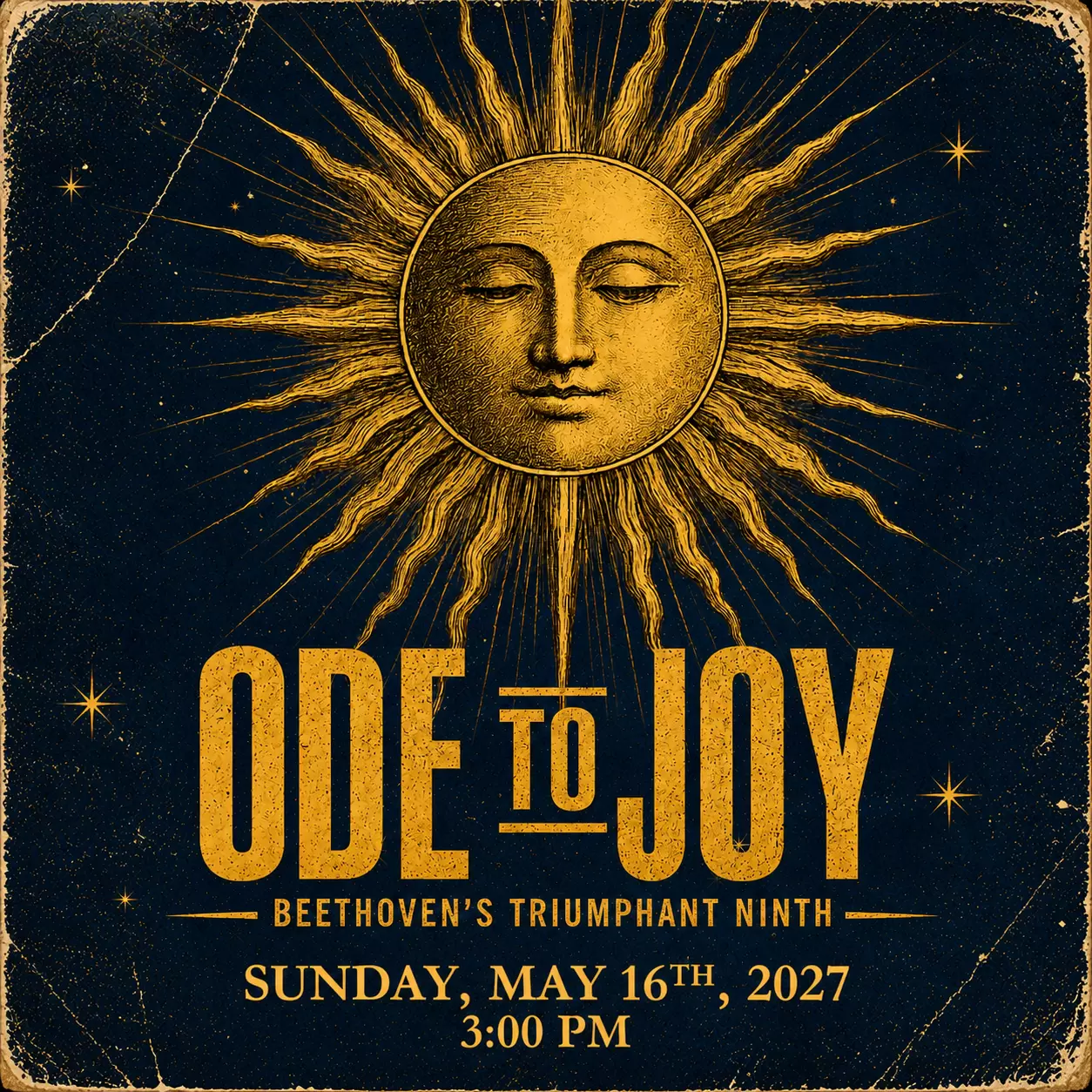 Ode to Joy concert artwork